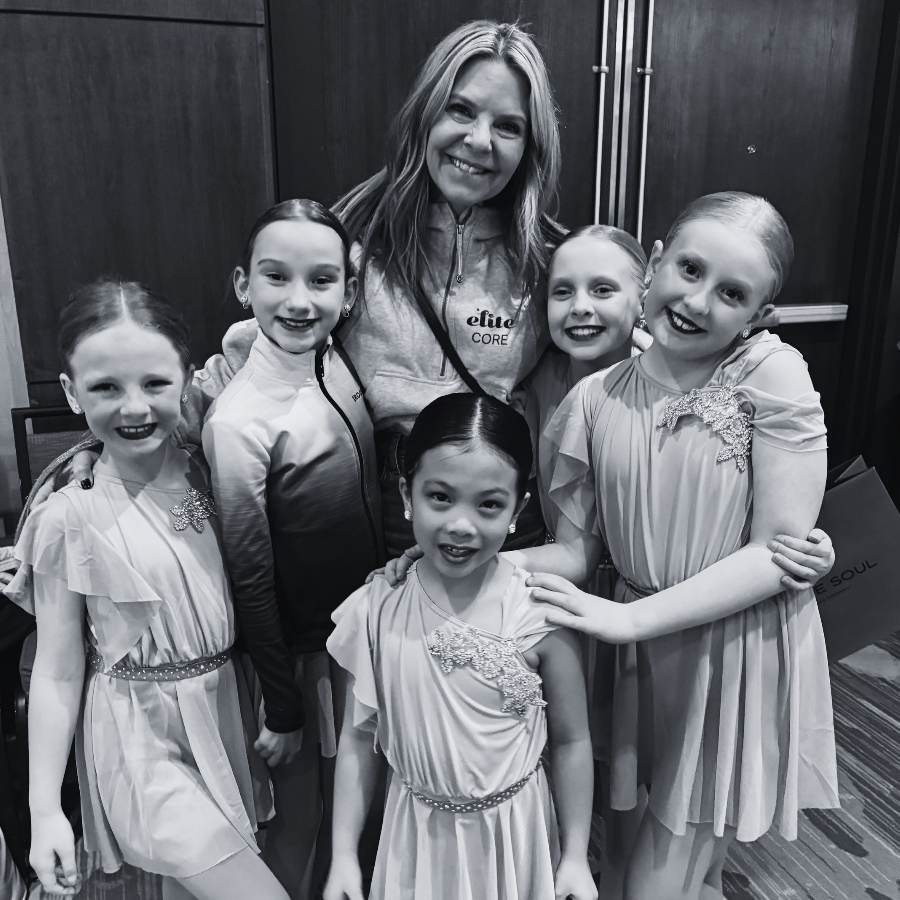 Elite Dance Academy owner Lisa with CORE company dancers